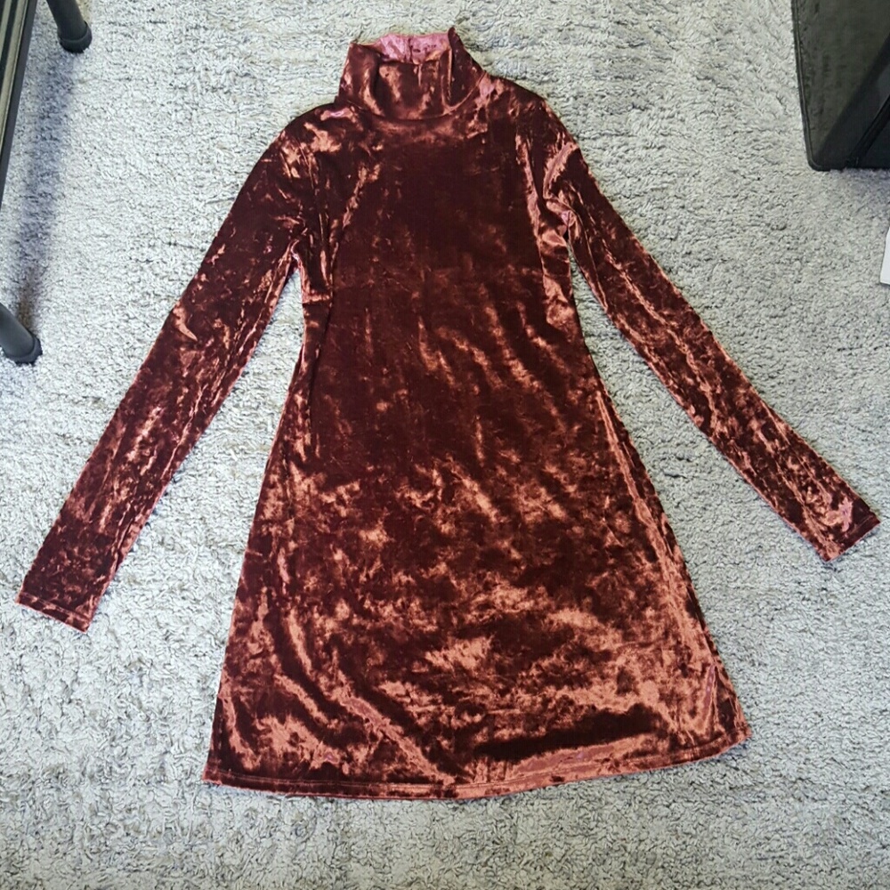 Kimchi Blue Turtleneck Velvet dress