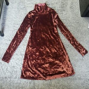 Kimchi Blue Turtleneck Velvet dress