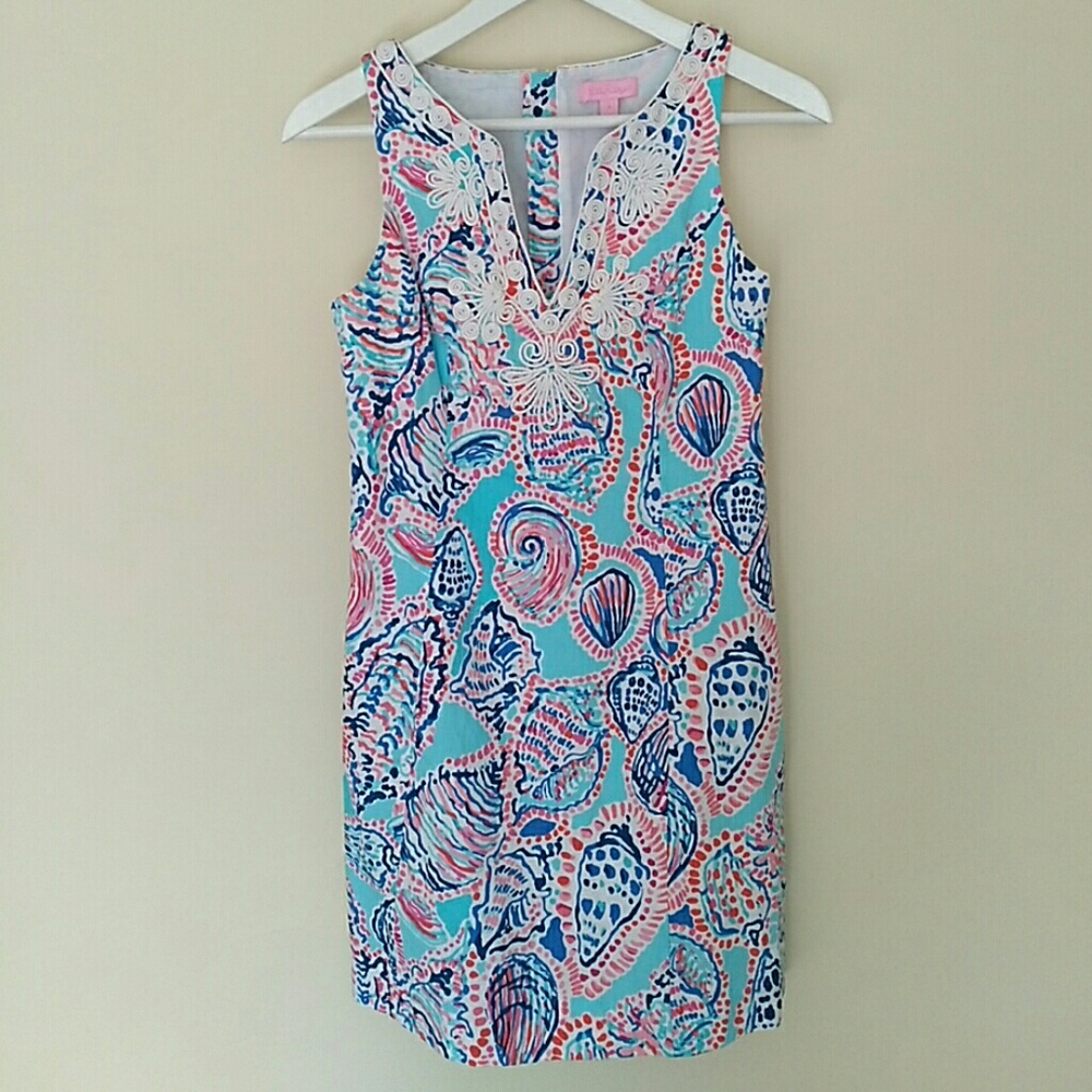 Lilly Pulitzer Shell Me About It Gabby Shift Dress