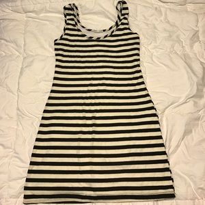 Black and white tank top dress