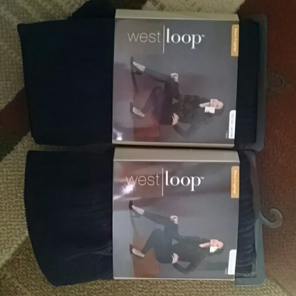 New black fleece leggings