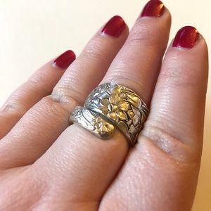 Silver 'Spoon' ring