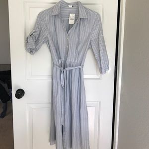 NWT J Crew pin stripe dress