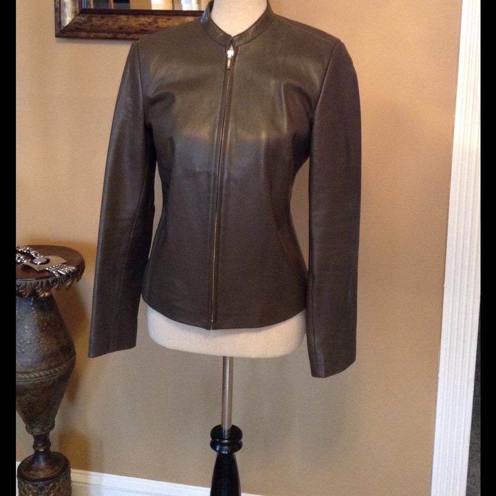 ANN TAYLOR  leather jacket