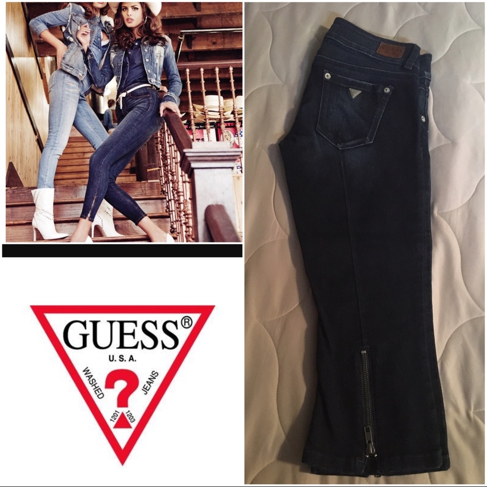 Blue Guess Capri jean