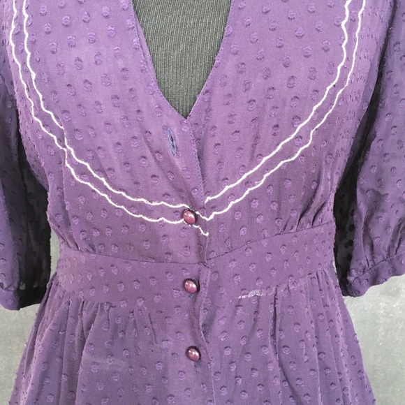 Maeve Purple blouse. Size 6 - Picture 2 of 4