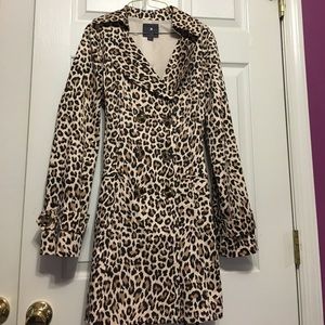 Forever 21 Cute Cheetah Print Pea Coat