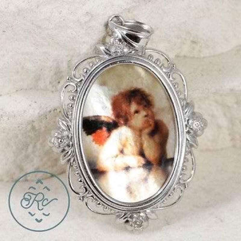 Michael Anthony Sterling Silver Angel Pendant