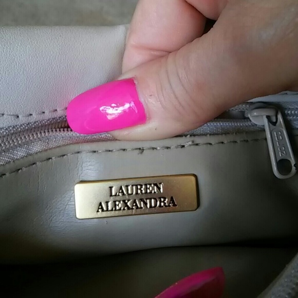 Bone Colored Leather Crossbody - Picture 5 of 8