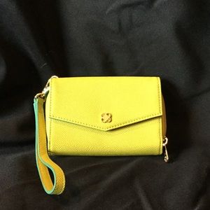 Chartreuse Phone Wrist wallet new no tags