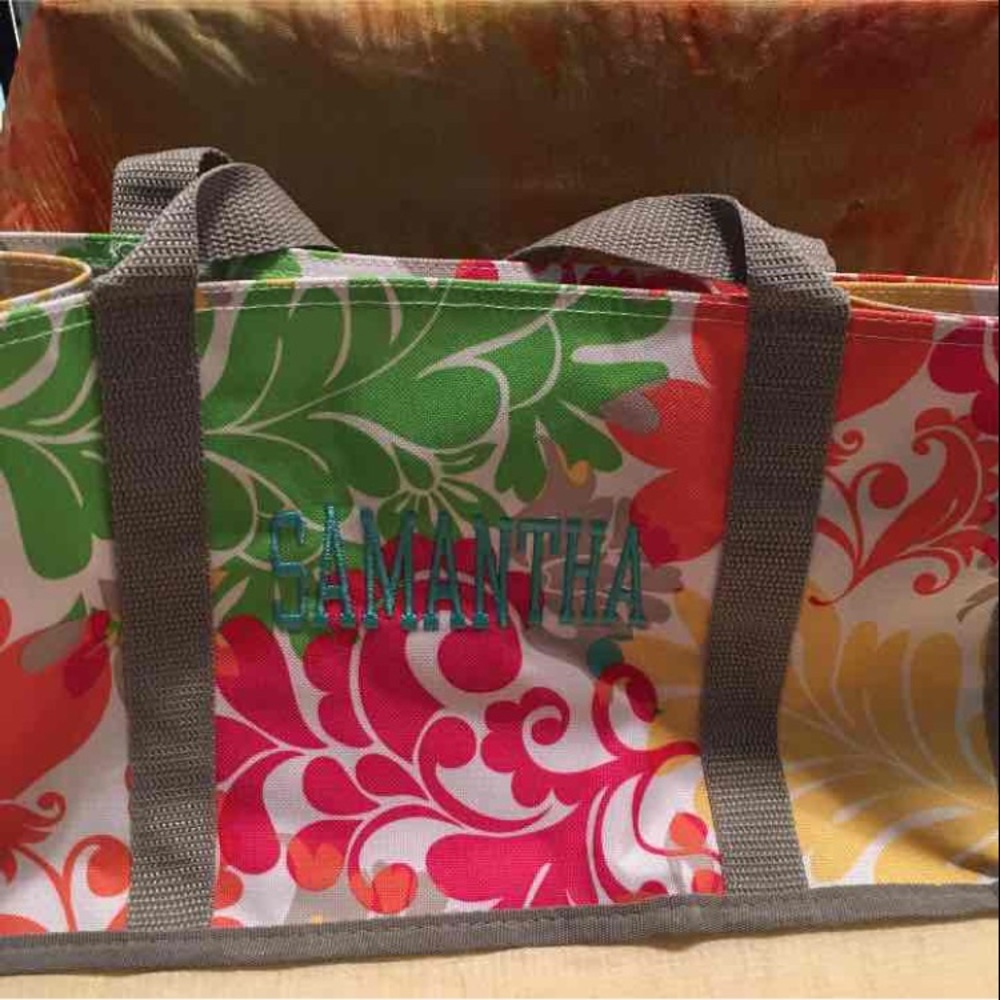 Samantha Monogrammed Small Tote