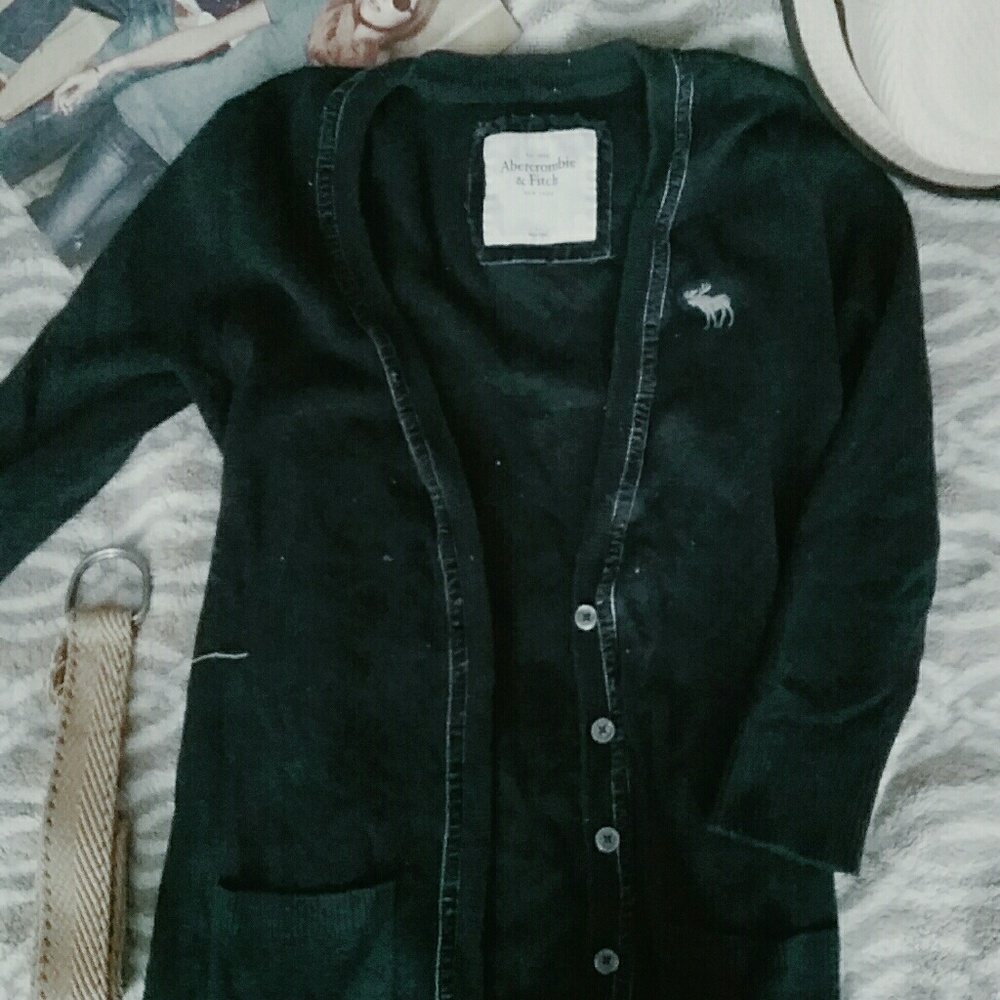 Abercrombie & Fitch Navy Cardigan