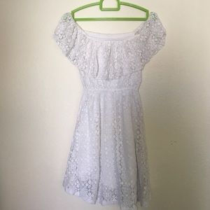 A&F off shoulder lace dress