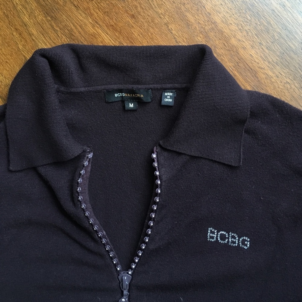 Adorable BCBG sweater with rhinestones