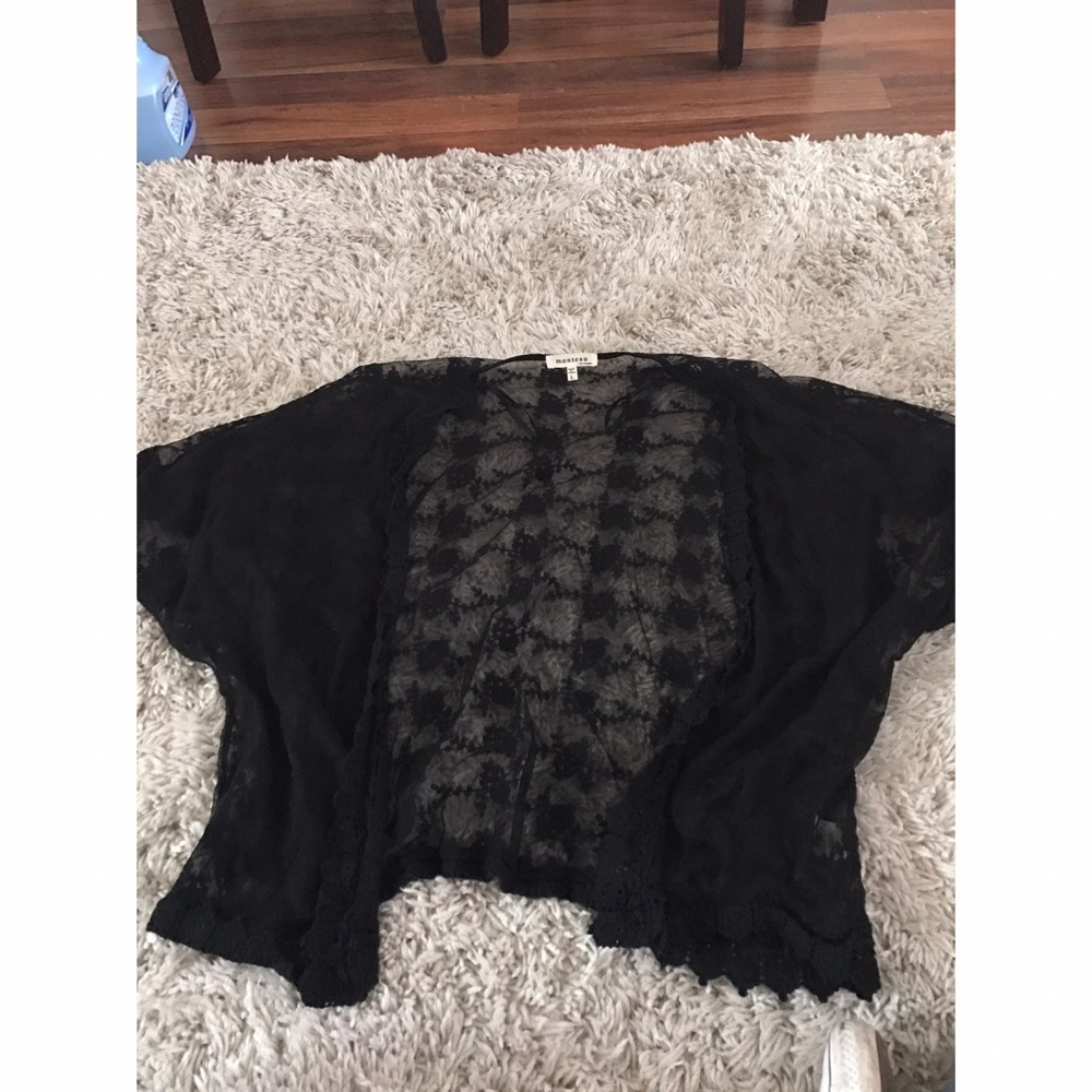 Black Lace Kimono