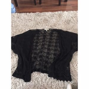 Black Lace Kimono