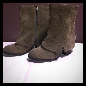 Taupe Suede Boots size 7.5