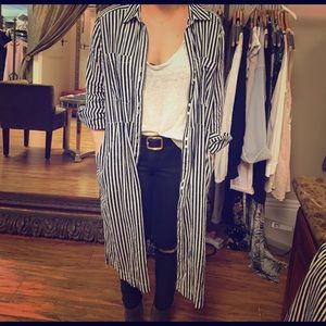 Long button down tunic