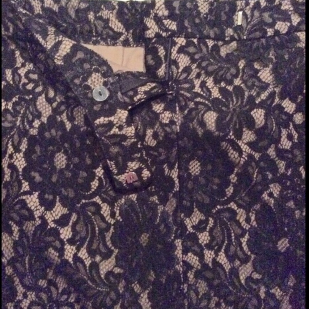 Cache Black Lace Skirt Size 4 - Picture 6 of 7