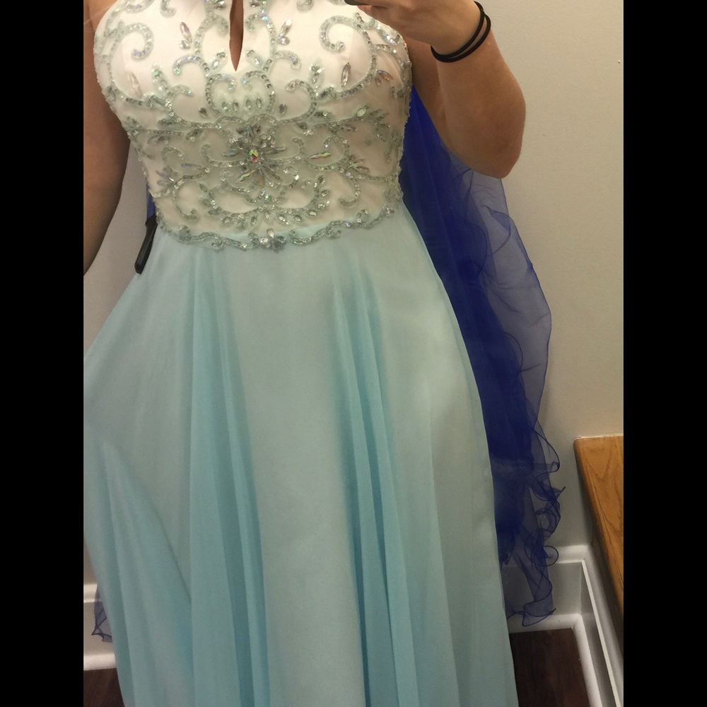 Cinderella blue prom dress