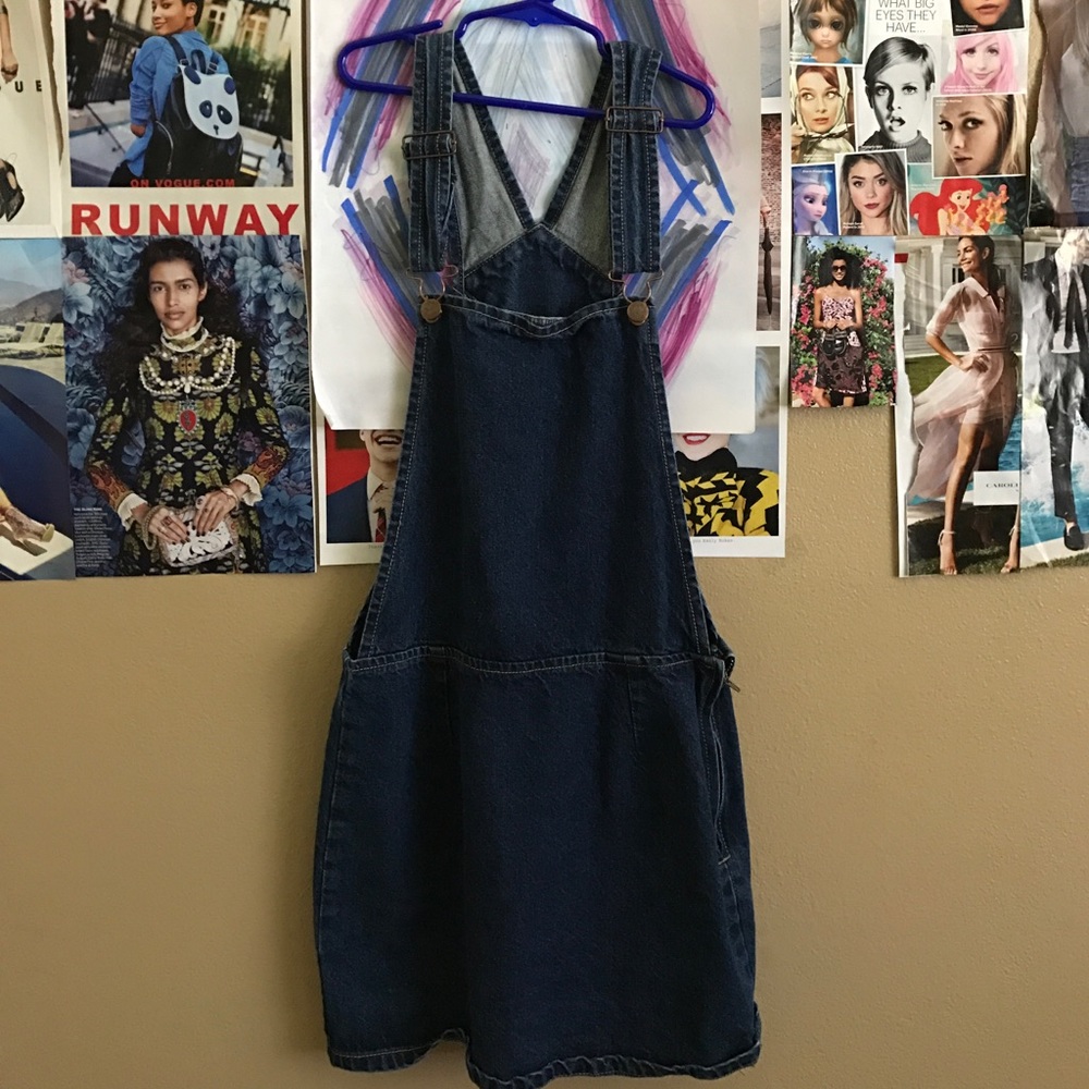 Overall mini dress/skirt