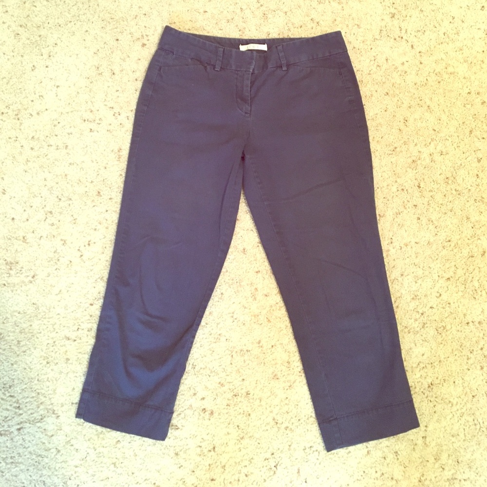 Stretchy, Chino navy Capri pants
