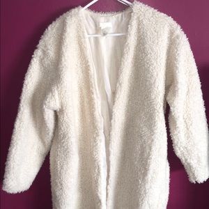 Warm fur coat from h&m