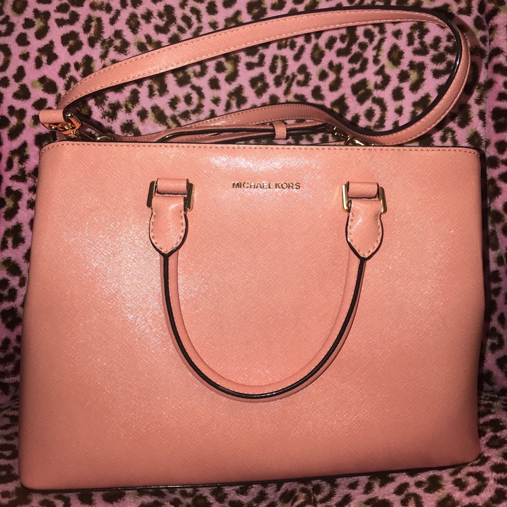 Savannah Large Saffiano Leather Satchel