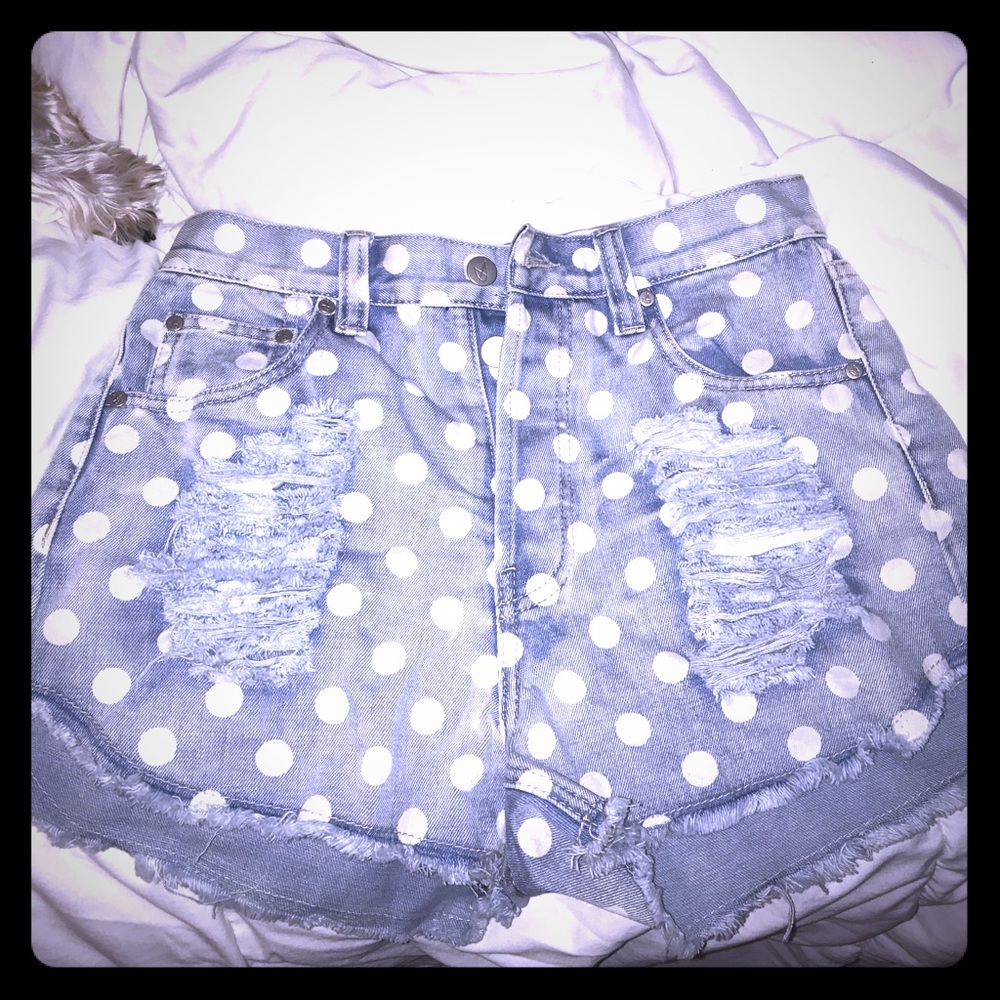 Polka dot shorts
