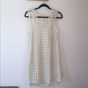 Zara cream/beige mini dress