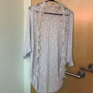 Off white with Lacey design cardigan!!