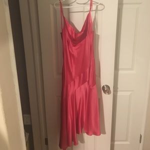 Pink bcbg silk dress