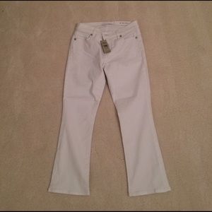 Loft White Crop Jeans