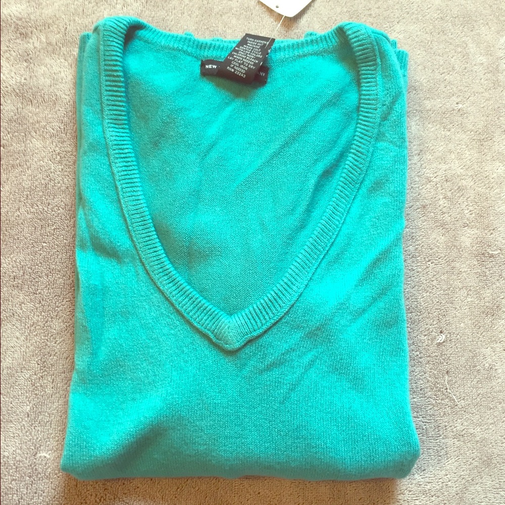 NWT Deep V neck Sweater