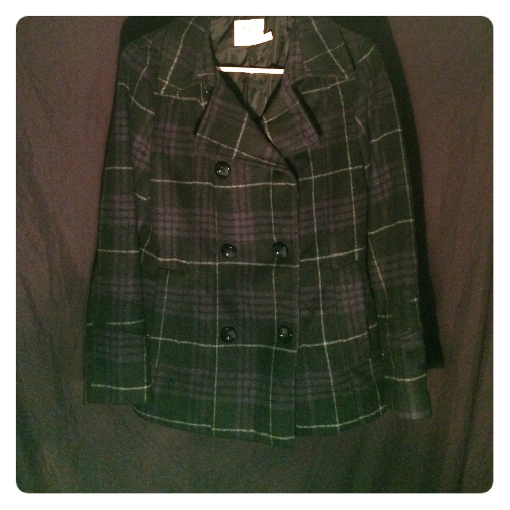 Purple pea coat