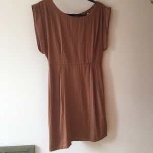 Bronze/cooper mini dress