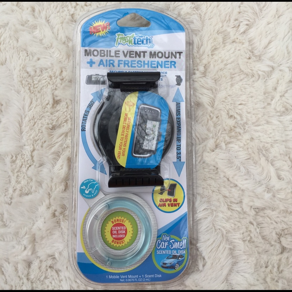New mobile vent mount car air freshener