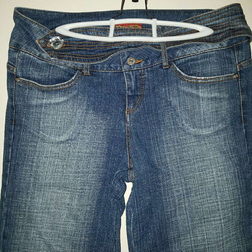 Denim wide leg carpis