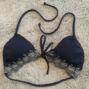 Navy Bikini Top