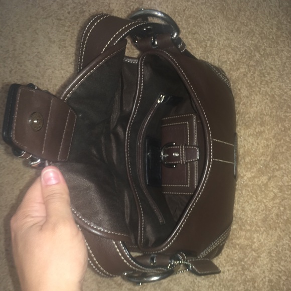 Coach brown leather purse + wallet - Picture 2 of 7