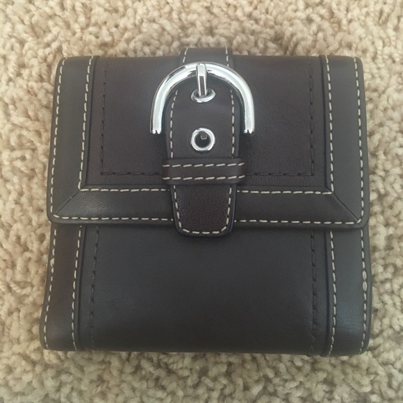 Coach brown leather purse + wallet - Picture 5 of 7