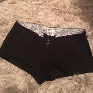 American Eagle Outfitters Black Twill Shorts