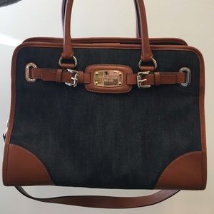 Michael Kors Hamilton Denim Satchel