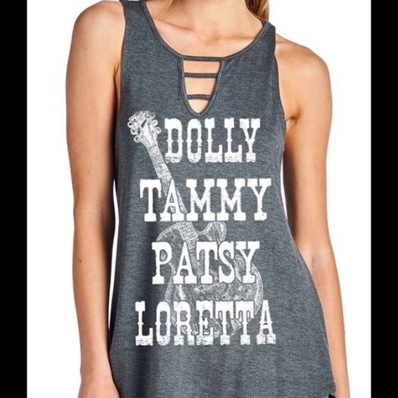 SOLD OUT | Dolly Tammy Patsy Loretta tank - Picture 3 of 4
