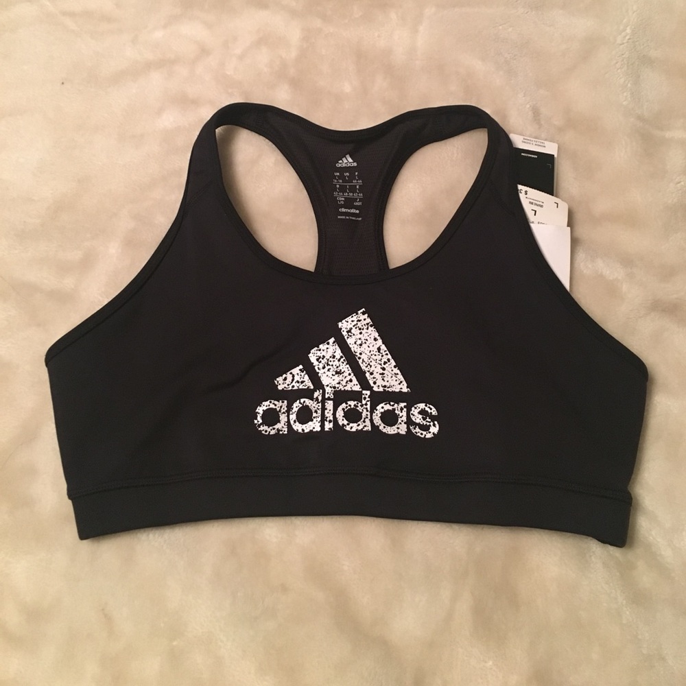 NWT Black Adidas sports bra!