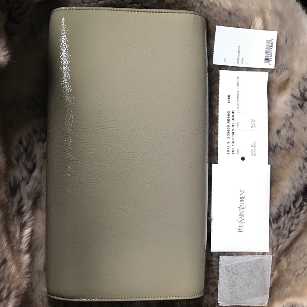 YSL (Saint Laurent) Sac De Jour Clutch - Nickel - Picture 4 of 7