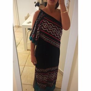 BCBGMaxAzria Runway Crochet Maxi Dress