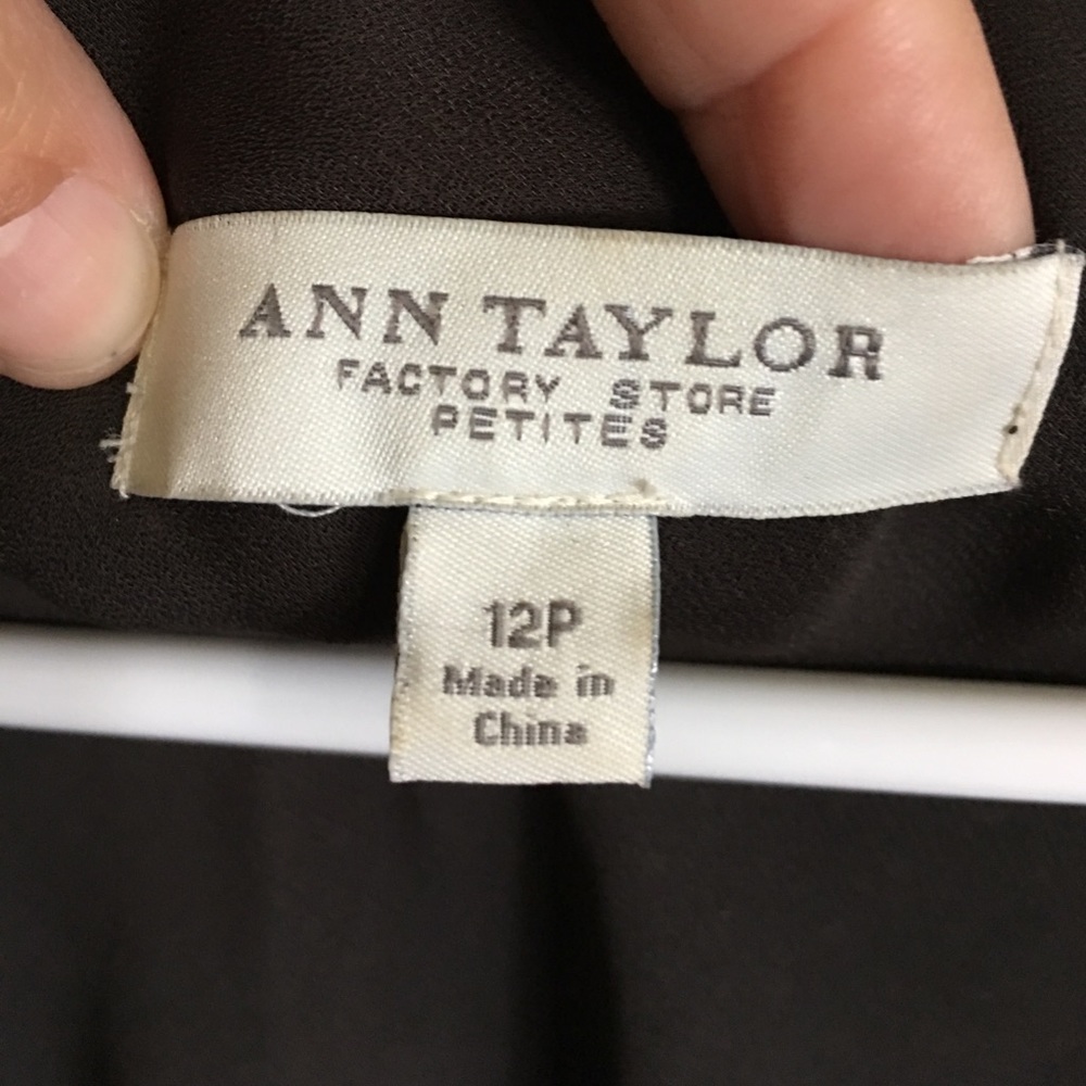 Ann Taylor Brown Dress with Empire Waist