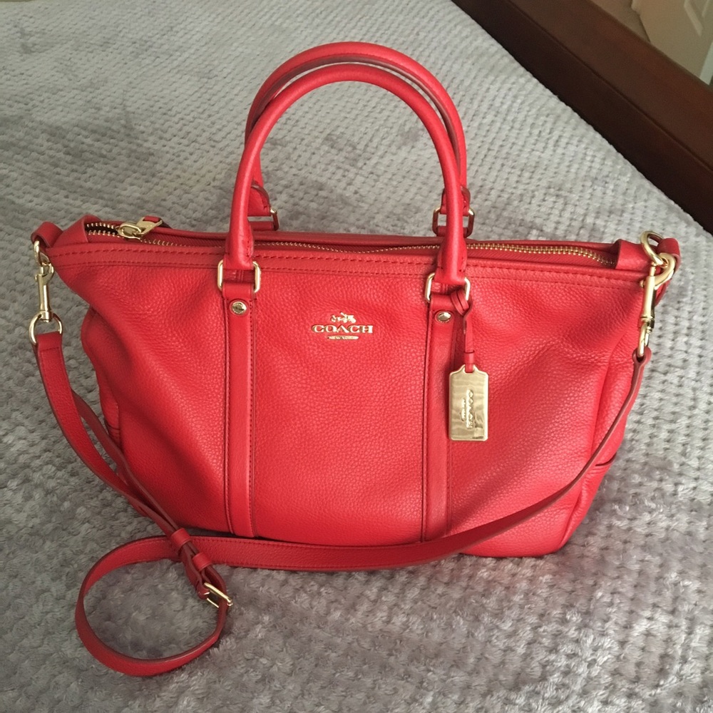 COACH Red Satchel