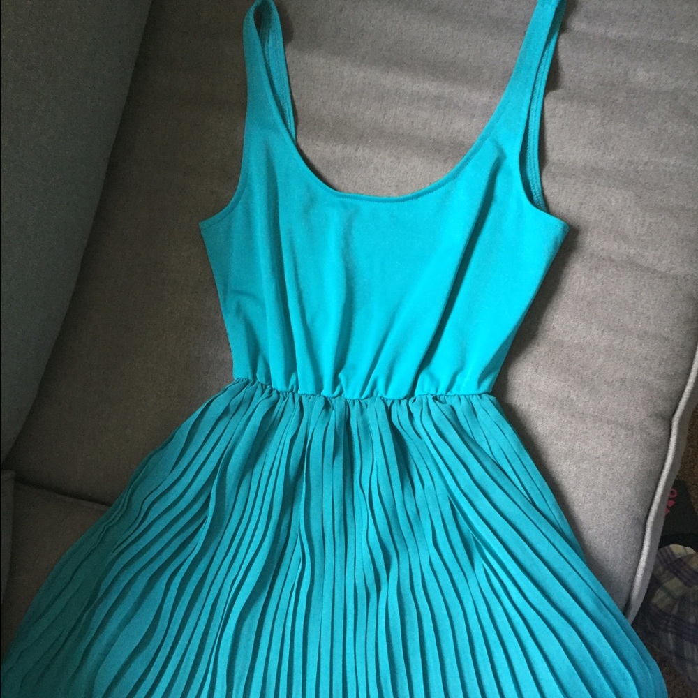 teal mini dress size 4